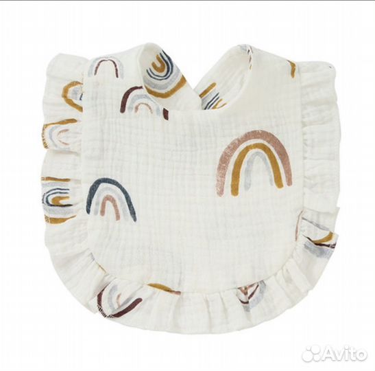 Слюнявчик из муслина новый