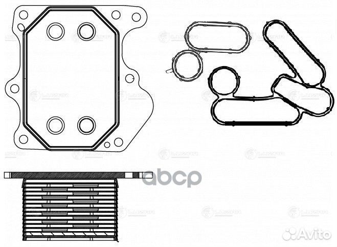 Радиатор масл. Ford Transit (06) / (13) /Peugeot