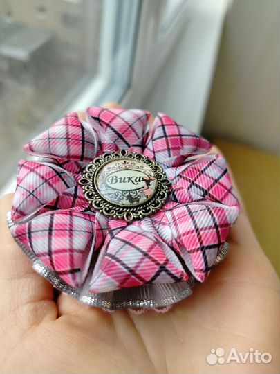 Бантики резинки для волос именные