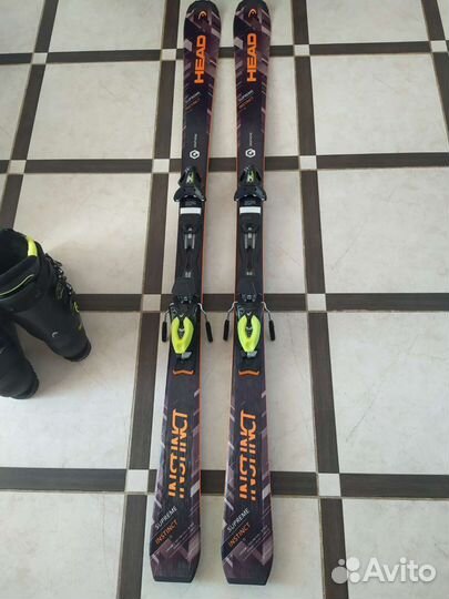 Комплект: горные лыжи head+ботинки head+палки+чехл