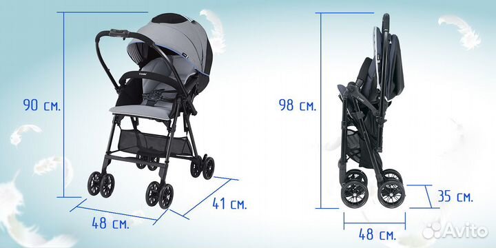 Прогулочная коляска combi Mechacal Handy Light S