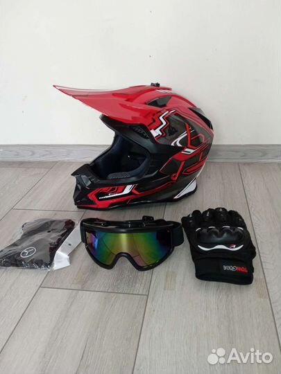 Шлем Мотокросс Эндуро комплект