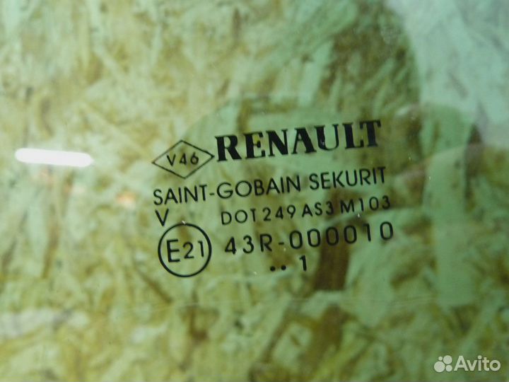 Стекло двери задней левой Renault Megane III 2009-2016 (823010007R)