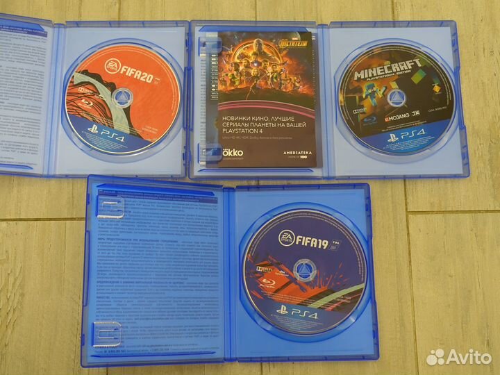 Игры для playstation PS4 Minecraft FIFA 2020 2019