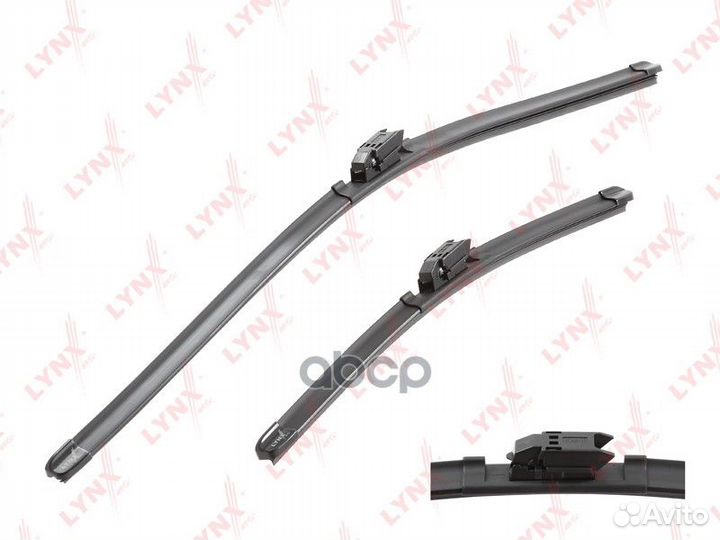 Щётки стеклоочистителя бескаркасные, комплект 6