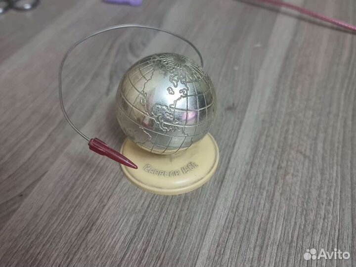 Земной шар с ракетой СССР