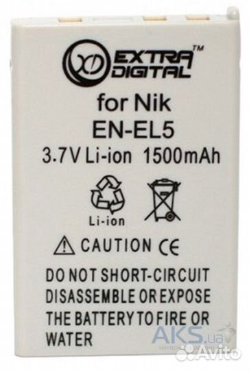 Аккумулятор Nikon EN-EL5 1500mAh для Nikon Coolpix
