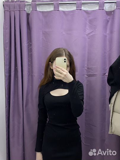 Платье женское черное