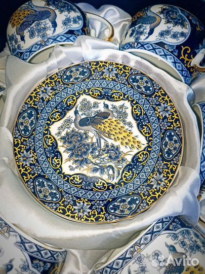 Чайный сервиз тонкий фарфор