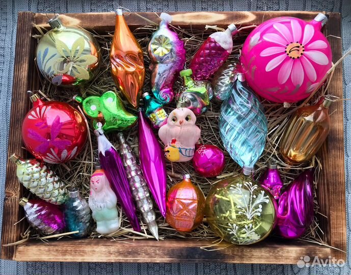 Елочные игрушки СССР советские