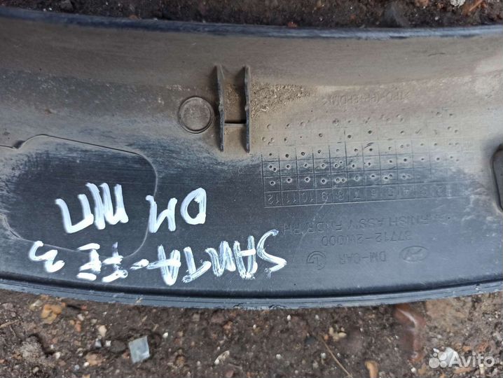 Хендай санта Фе 3 накладка арки крыла передняя пра