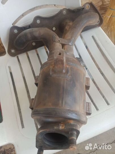 Выпускной коллектор hyundai solaris G4FG 1.6