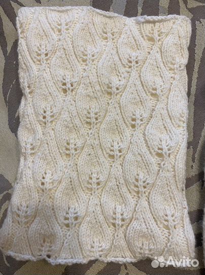 Комплект зимний шапка, снуд и варежки