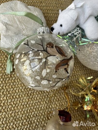 Елочные украшения стекло