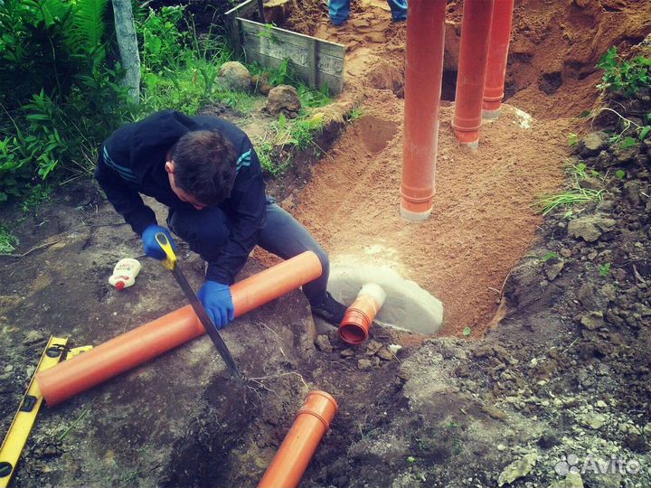 Установка септика байкал6