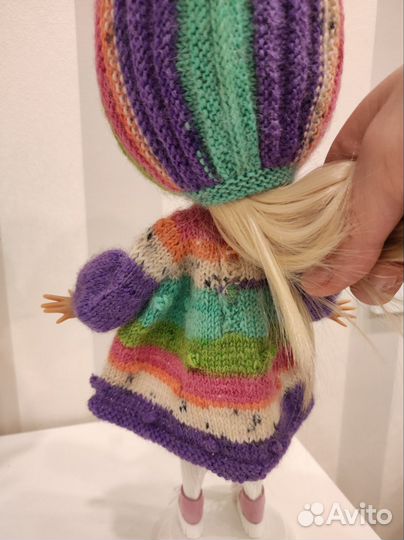 Комплект для куклы blythe вязанный