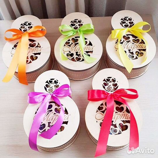 Подарок на 8 марта шкатулка чайный домик доски