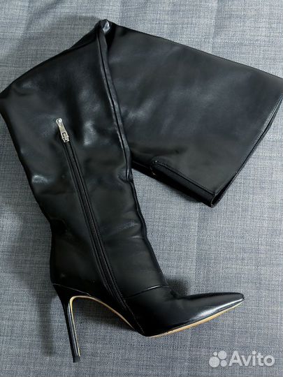 Сапоги чулки ботфорты 38 экокожа