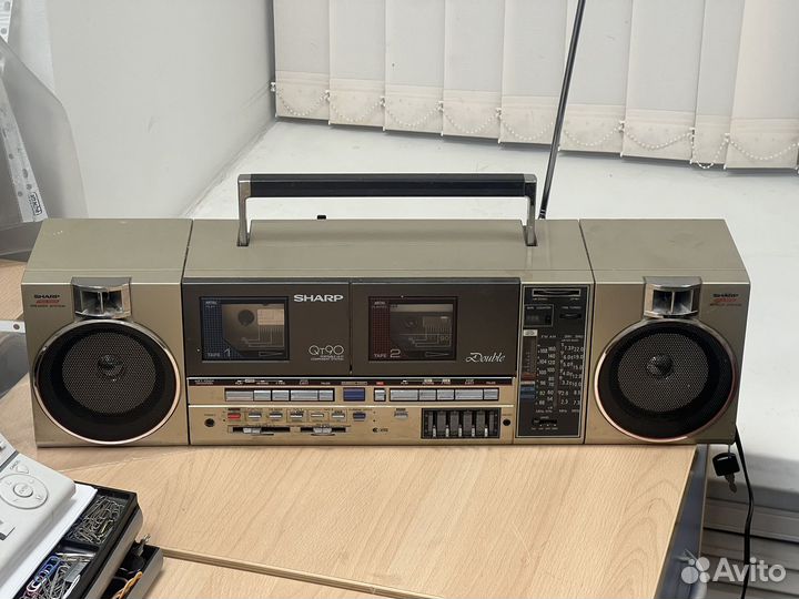 Кассетный магнитофон sharp Qt90