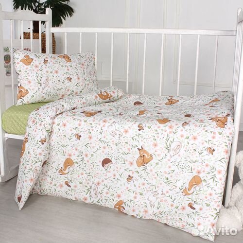 Комплект постельного белья в детскую кроватку