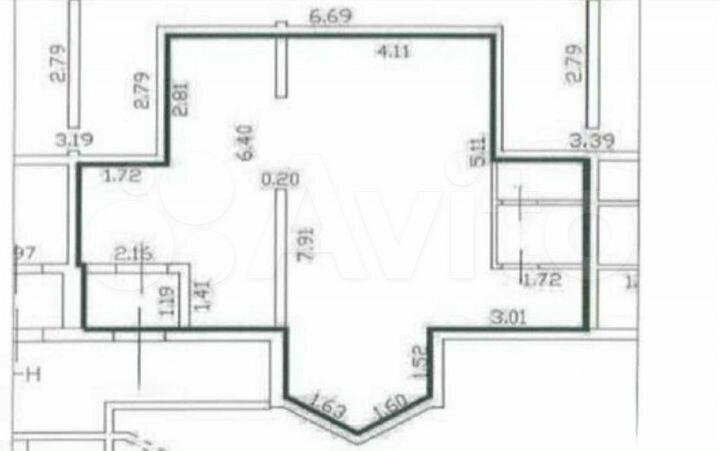 Свободного назначения, 56 м²