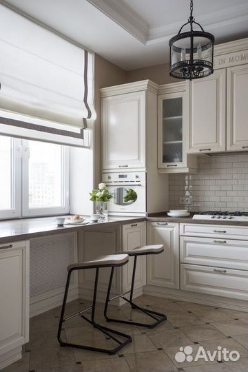 Римская штора с карнизом