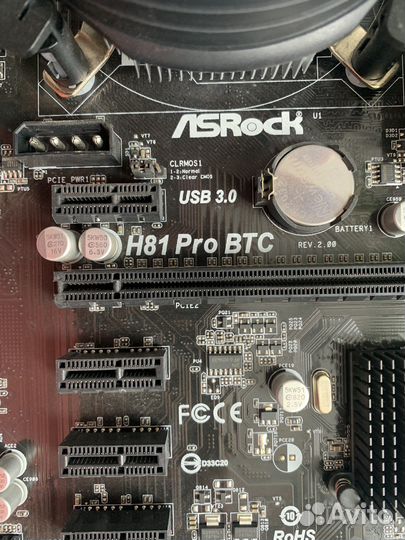 Материнская плата Asrock h81 pro btc