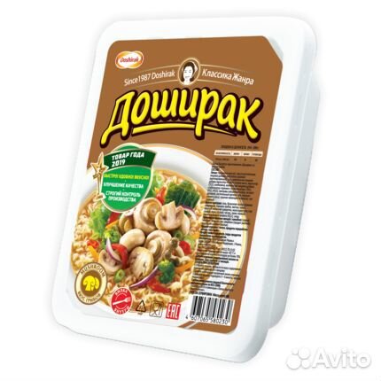 Лапша быстрого приготовления Доширак Грибы 90г