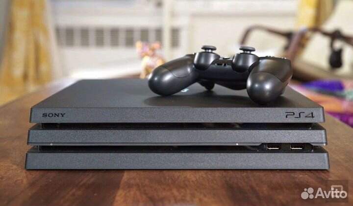 Ps4 pro 2 геймпада и подписка на 6 мес