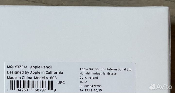 Apple Pencil 1 новый