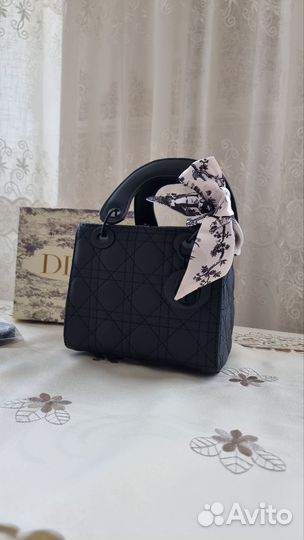 Чёрная сумка Christian dior