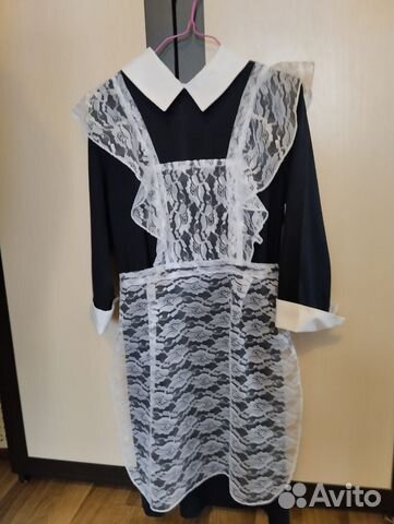 Платье с фартуком на выпускной