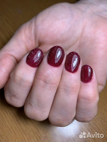 Маникюр покрытие гель лак, наращивание