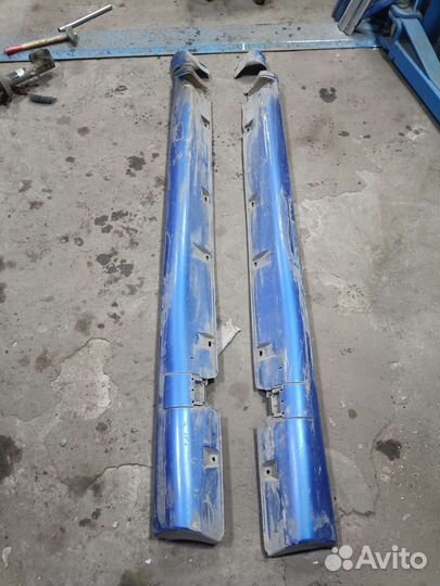 Накладки на пороги опель астра G bertone