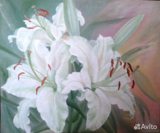 Картина маслом, холст на картоне, 50Х60