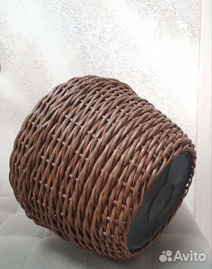 Кашпо горшок из ротанга для цветов