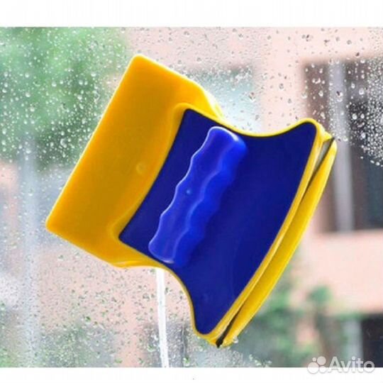 Магнитная щетка для мытья окон