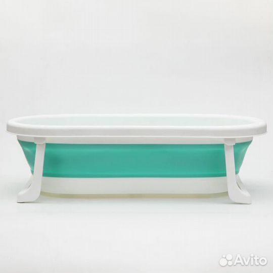 Ванночка детская складная, цвет зеленый
