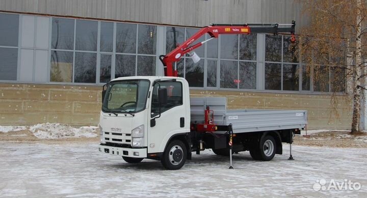 Isuzu Elf (N-series) с КМУ, 2023