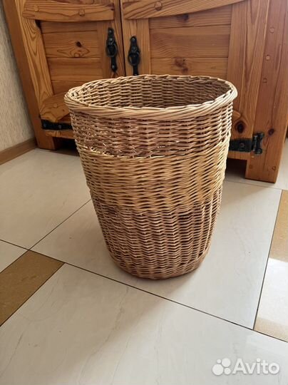 Корзина для белья плетеная/корзина для хранения