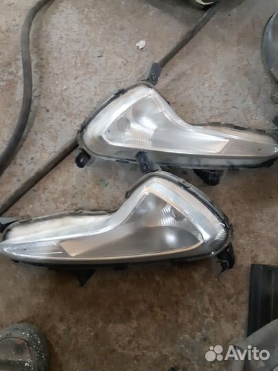 Передние фары и противотуманки hyundai solaris