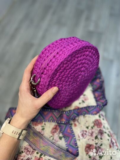 Сумка из трикотажной пряжи