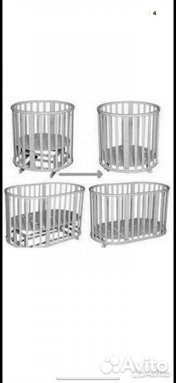 Кровать 9в1 трансформер с матрасами