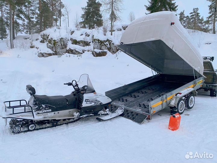 Прицеп легковой для двух снегоходов