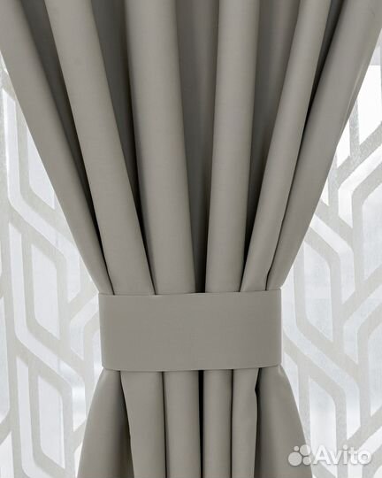 Шторы димаут Амадео крем