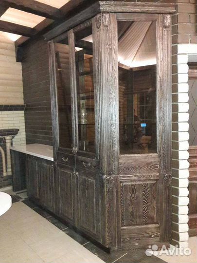 Мебель деревянная из состаренного дерева