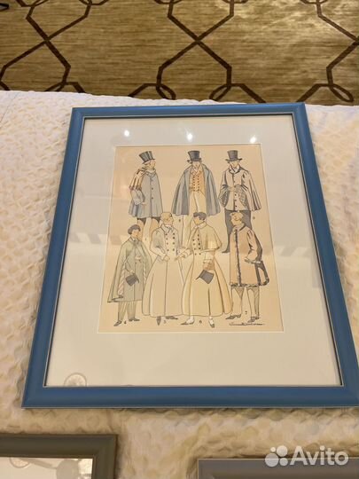 Картины дизайнерские французкого блошиного рынка