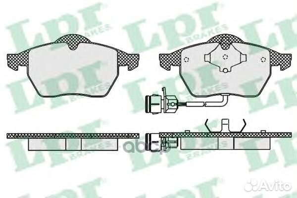 Колодки торм. дисковые 05p453 Lpr