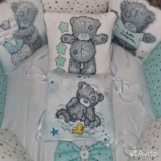 Бортики и постельное новое сатин