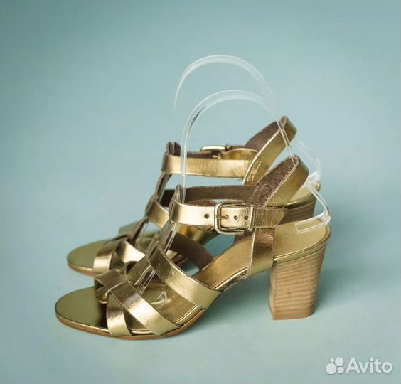 Босоножки золотистые J Crew